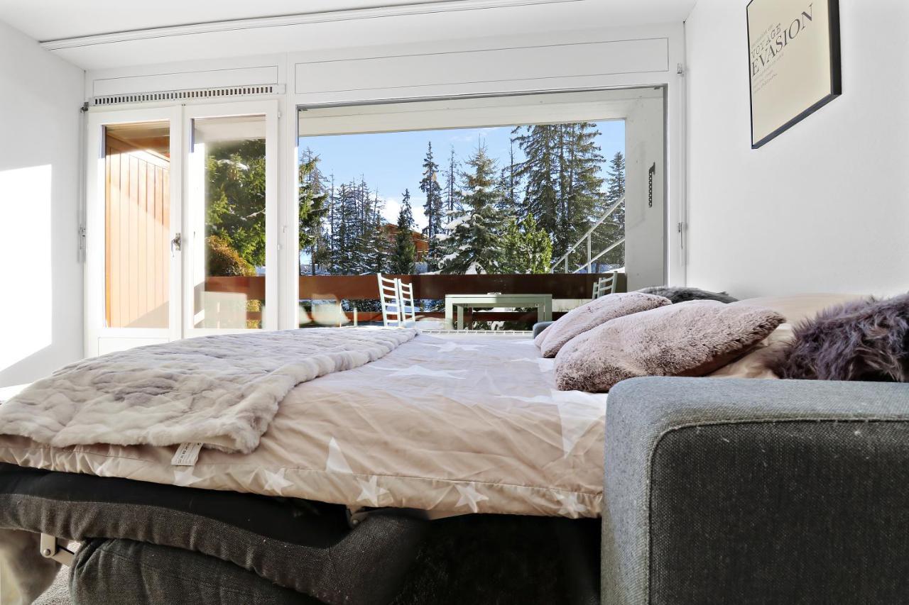 Appartement Cosy Et Renove Au Coeur De La Station Crans-Montana Esterno foto