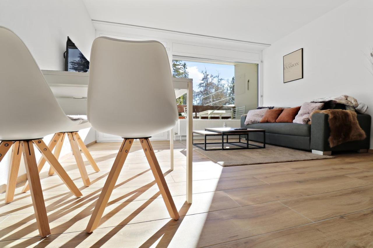 Appartement Cosy Et Renove Au Coeur De La Station Crans-Montana Esterno foto